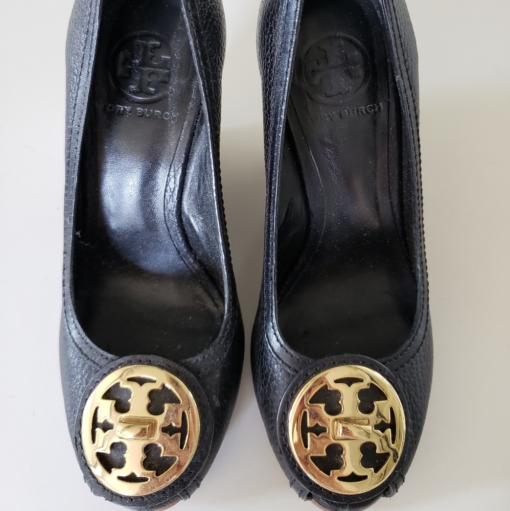 Black Tory Burch Wedges